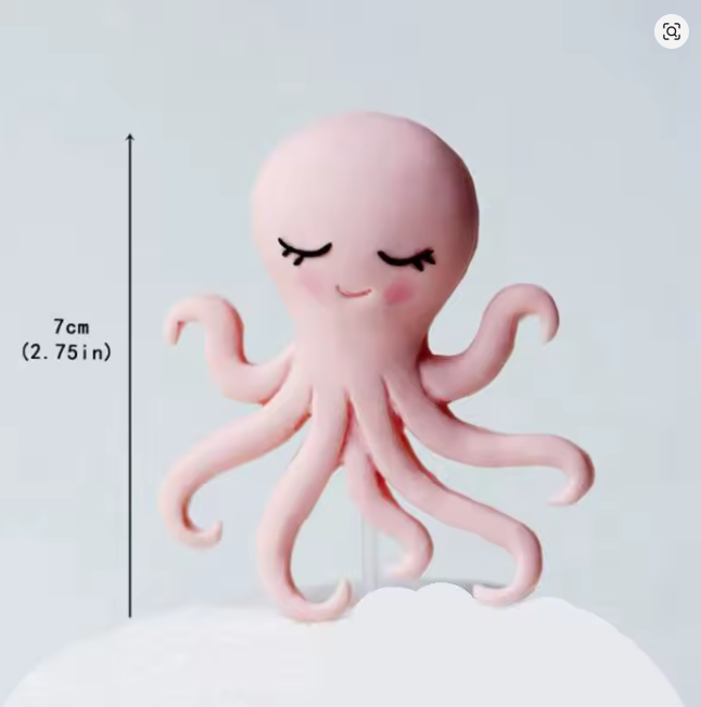 Cake Topper 2D Octopus