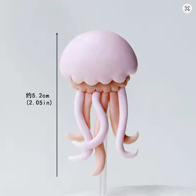Cake Topper 2D Jellyfish