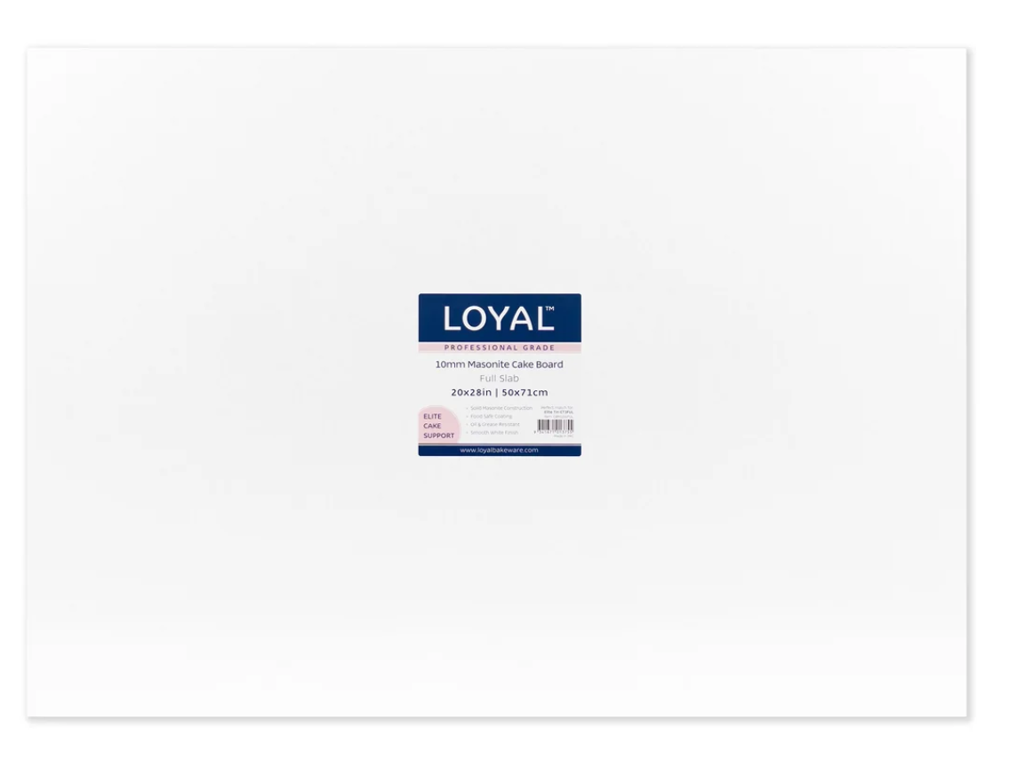 Loyal 10mm Masonite Rectangle White Board Full Slab 20"x28"