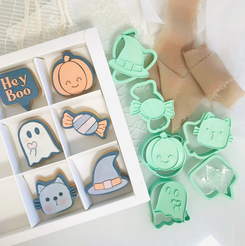 Hey Boo - Halloween Bento Minis Cutter Full Set (SweetP)