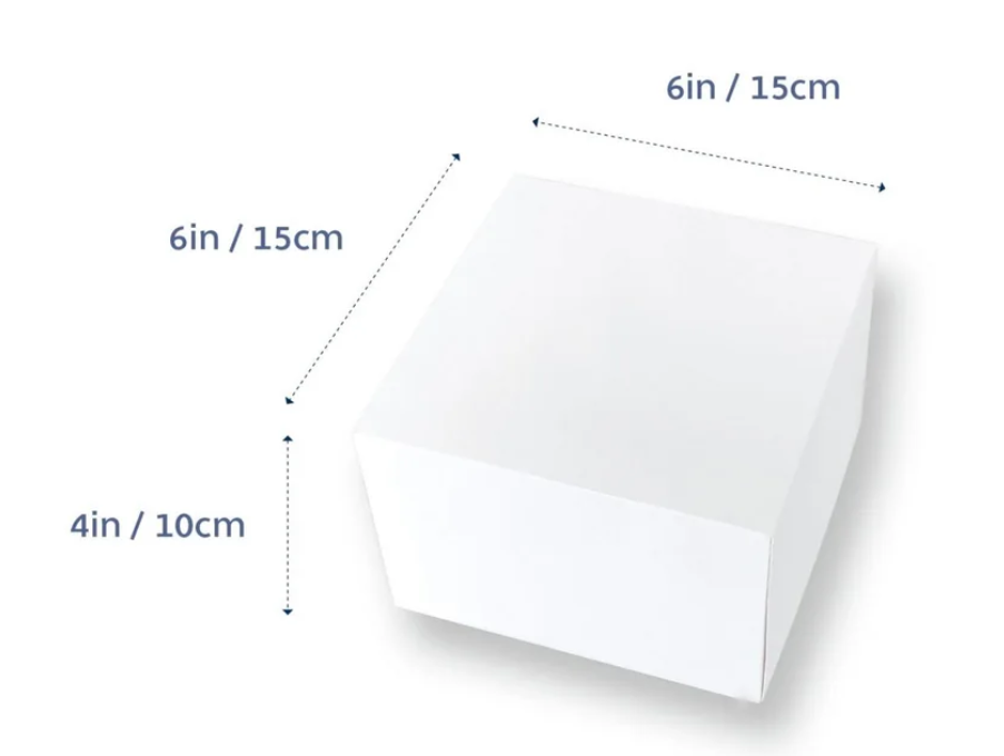 Loyal Cake Box No Window - 6x6x4 - Pack of 10