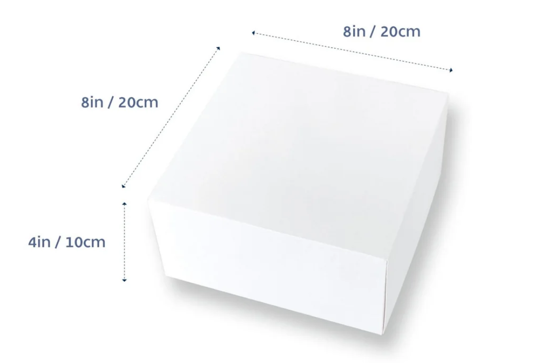 Loyal Cake Box No Window - 8x8x4 - Pack of 10