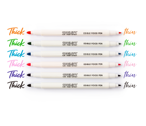 Sprinks Edible Food Pen Set - Pastel Pack of 6