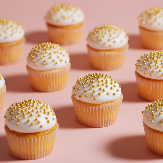 Crunchy Shiny Gold 2mm Sprinkles (75g) - Sprinks