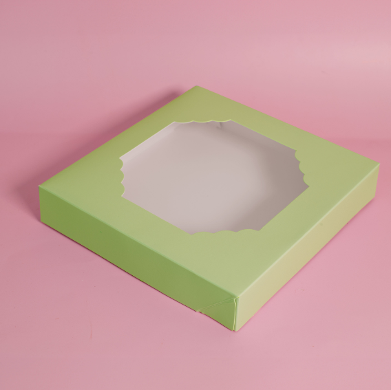 Scalloped Large Treat Box Pack of 5 - Pastel Green