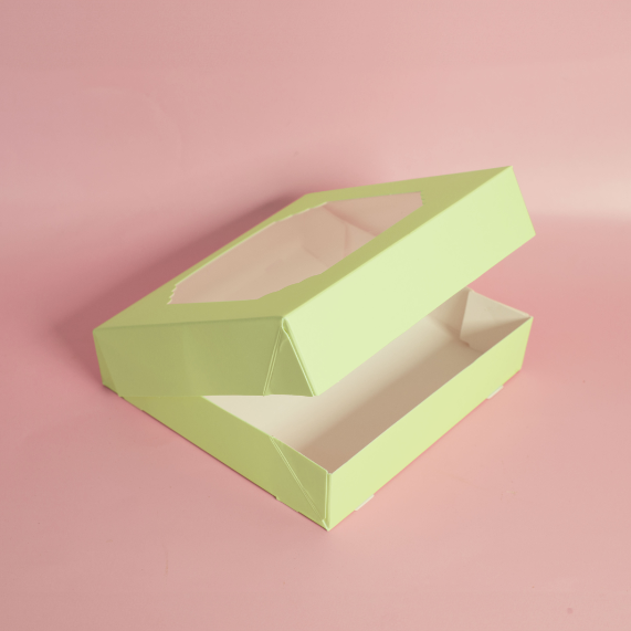 Scalloped Large Treat Box Pack of 5 - Pastel Green