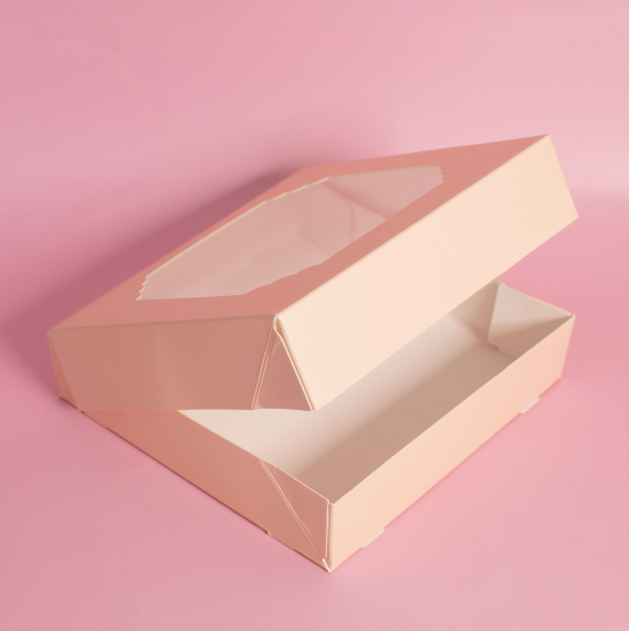 Scalloped Large Treat Box Pack of 5 - Pastel Pink