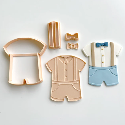 Baby Boy Outfit Cutter and Embosser (Little Biskut)