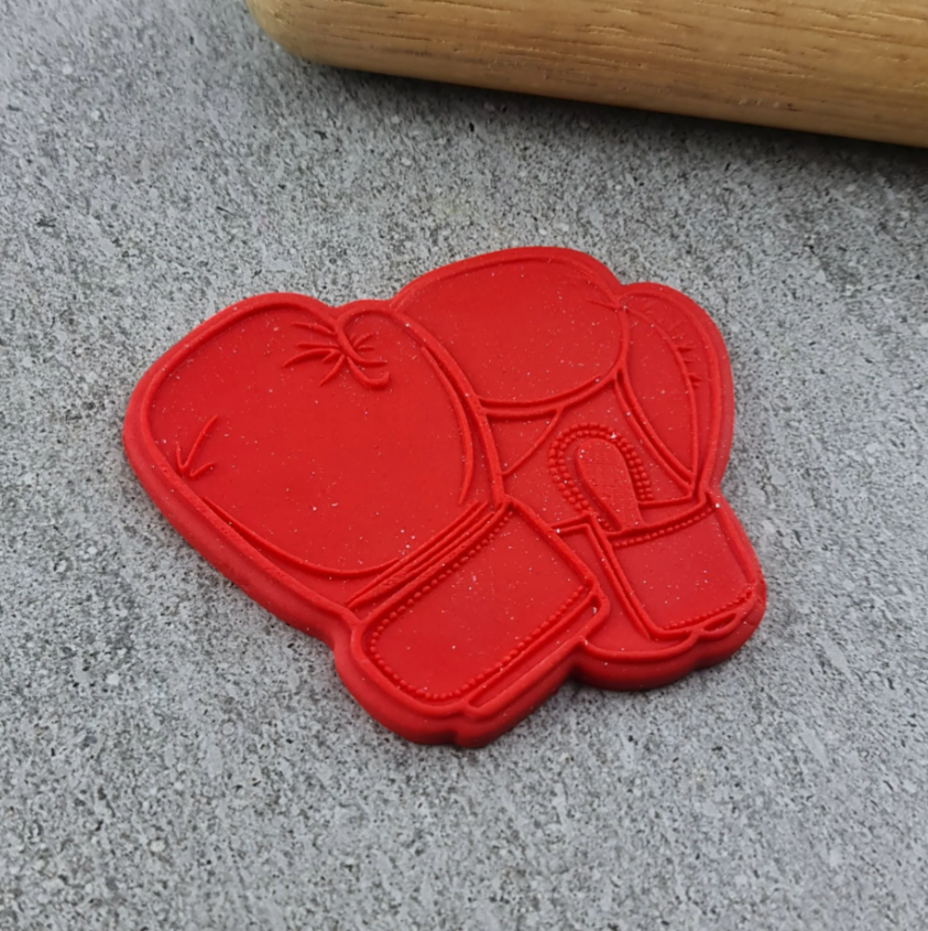 Custom Cookie Cutters Boxing Glove Cutter & Debosser