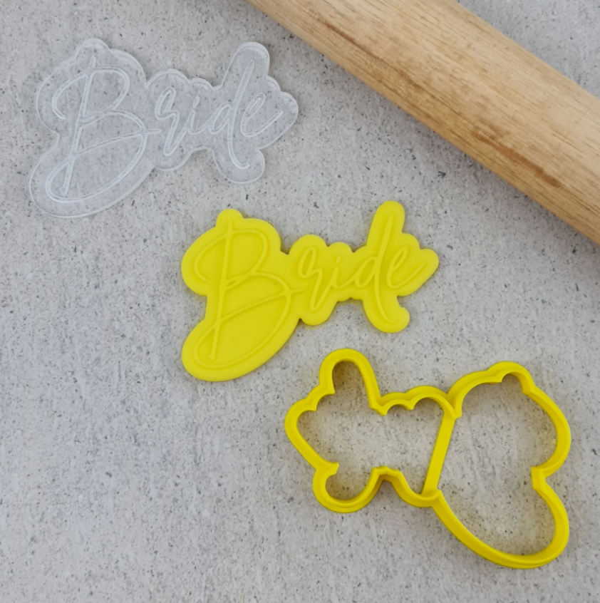 Custom Cookie Cutters - Bride Debosser & Cutter Set