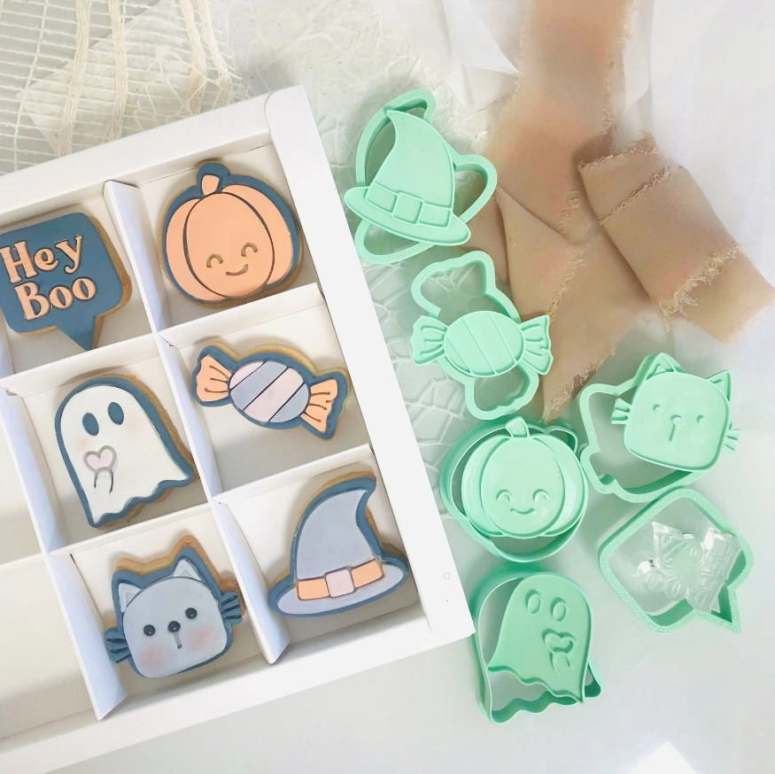 Bento Minis Cutter and Embosser Sets - Halloween - Cat (SweetP Cutters)