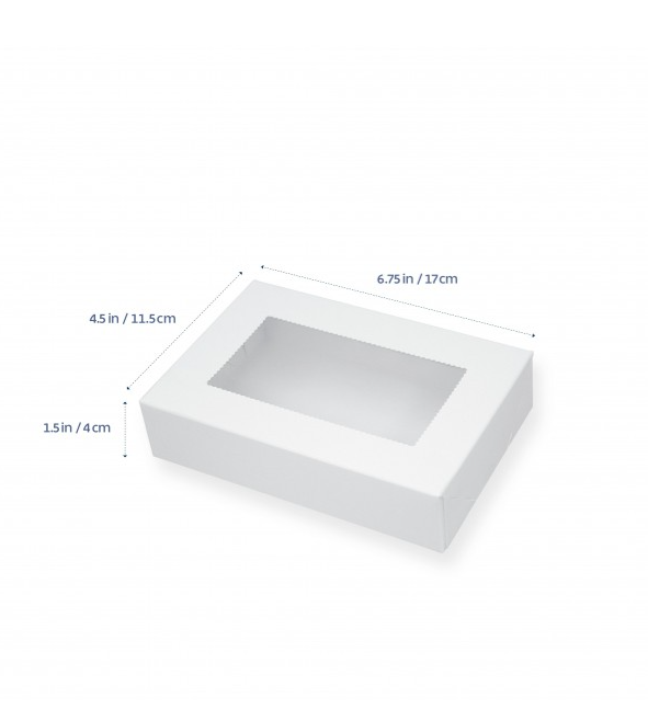 Loyal 2 Biscuit Box Scalloped Rectangle 6.75x4.5x1.5(H)