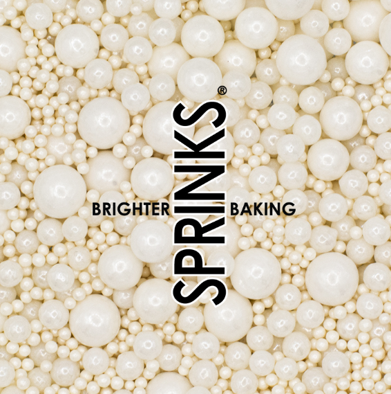 Pearl White Bubble Bubble (75g) Sprinkles - by Sprinks