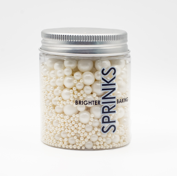 Pearl White Bubble Bubble (75g) Sprinkles - by Sprinks