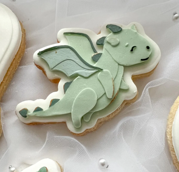 Boss Embossers - Cute Flying Dragon Stamp and Cutter