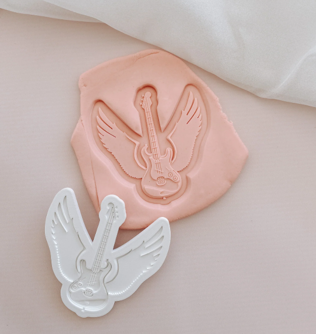 Boss Embossers - Guitar with Wings Debosser and Cutter