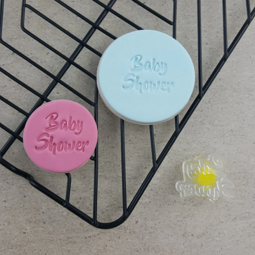 Custom Cookie Cutters -  Baby Shower Embosser 60mm