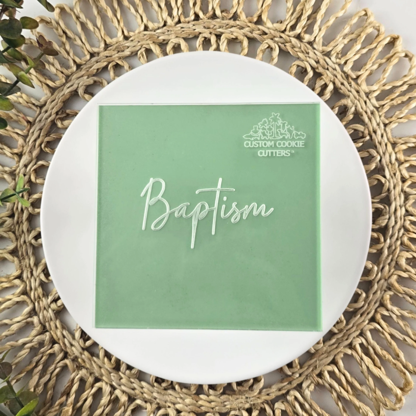 Custom Cookie Cutters -  Baptism Debosser