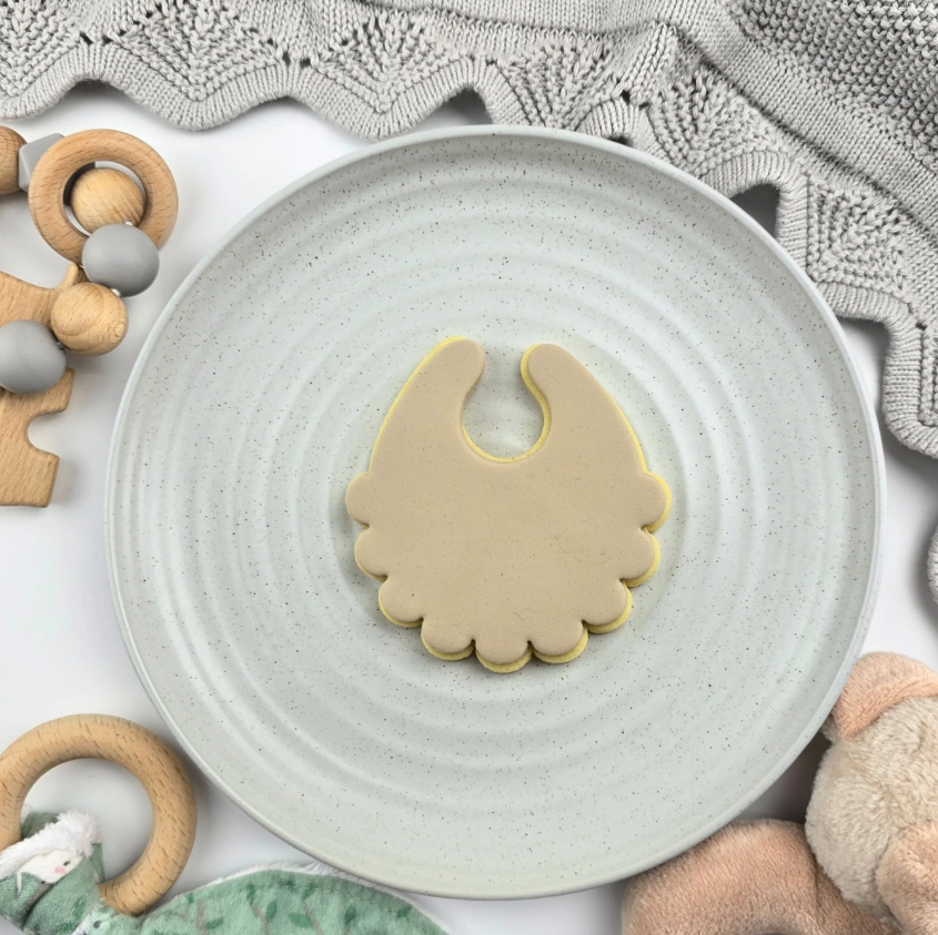 Custom Cookie Cutters - Baby Bib Cutter