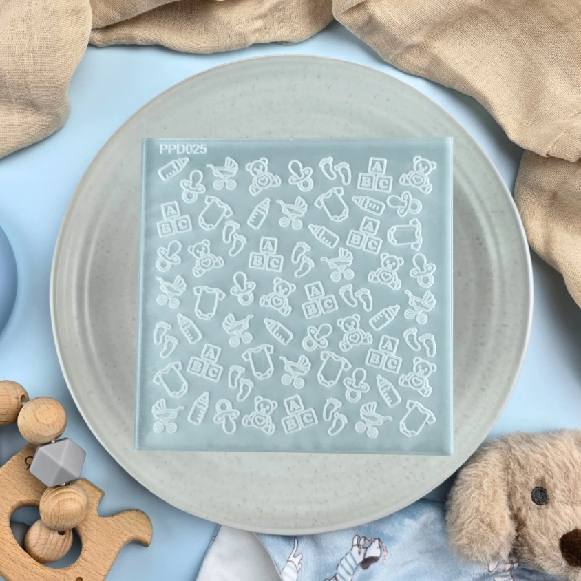 Custom Cookie Cutters - Baby Pattern Plate