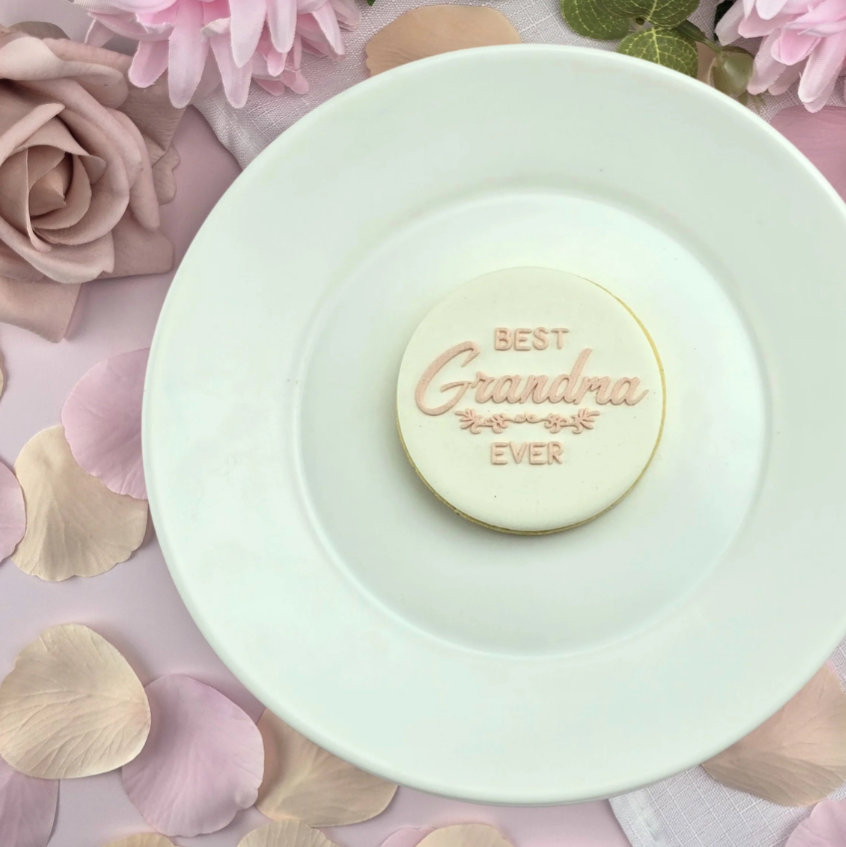 Custom Cookie Cutters - Best Grandma Ever Debosser