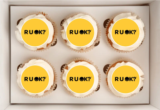 2" Cupcake Toppers R U OK? Sheet of 15