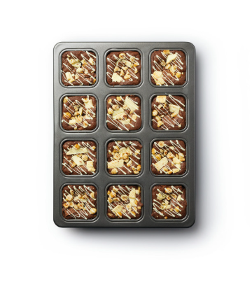 MasterCraft Heavy Base Square Brownie Pan 12 Cup