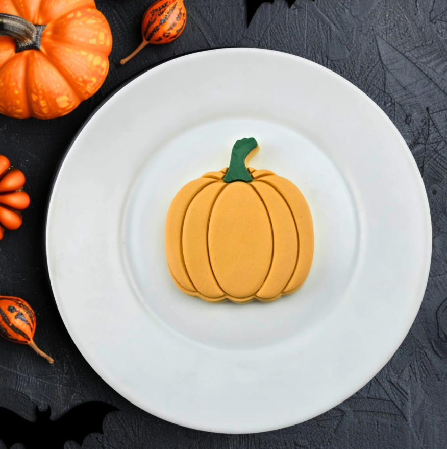 Custom Cookie Cutters - Pumpkin Cutter & Embosser Set