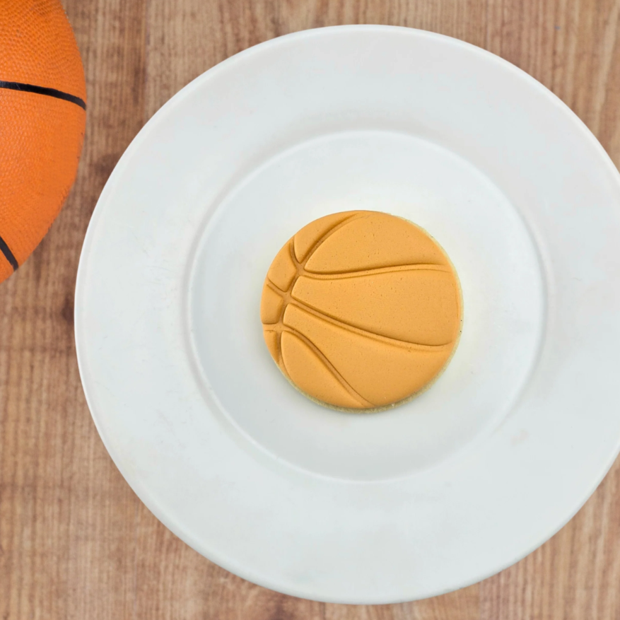 Custom Cookie Cutters - Basketball 51mm Embosser
