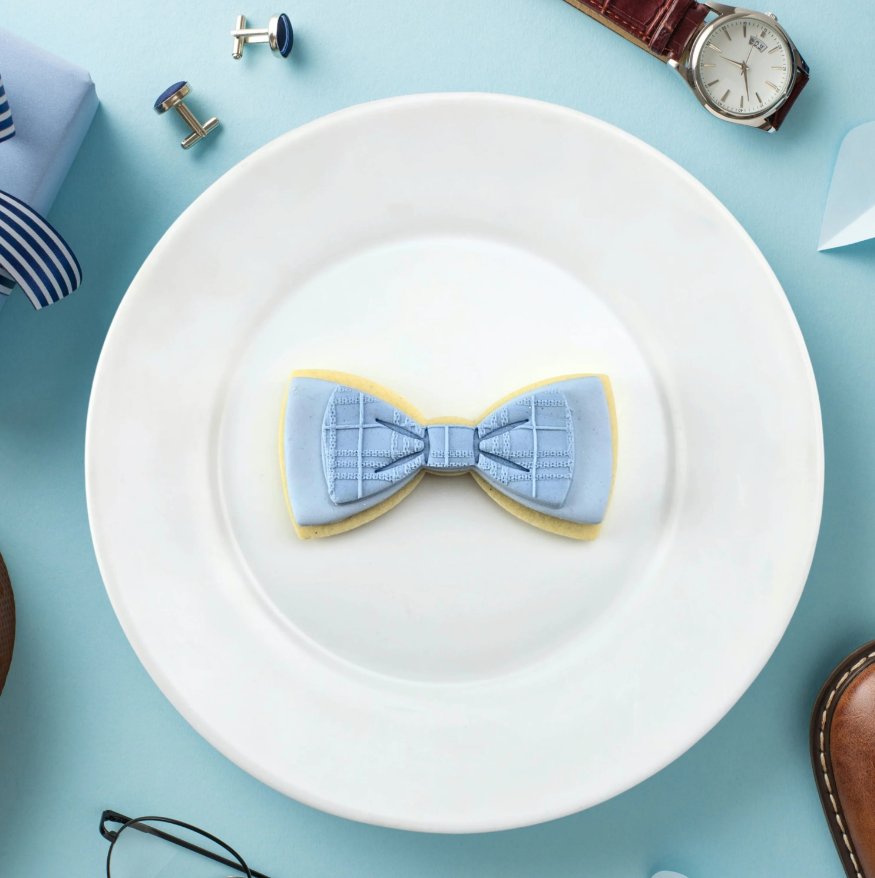 Custom Cookie Cutters - Bow Tie and Emma Bow Embosser & 2x Cutter
