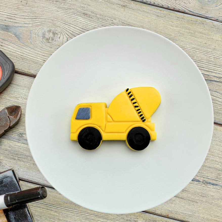 Custom Cookie Cutters - Cement Truck Cutter & Embosser