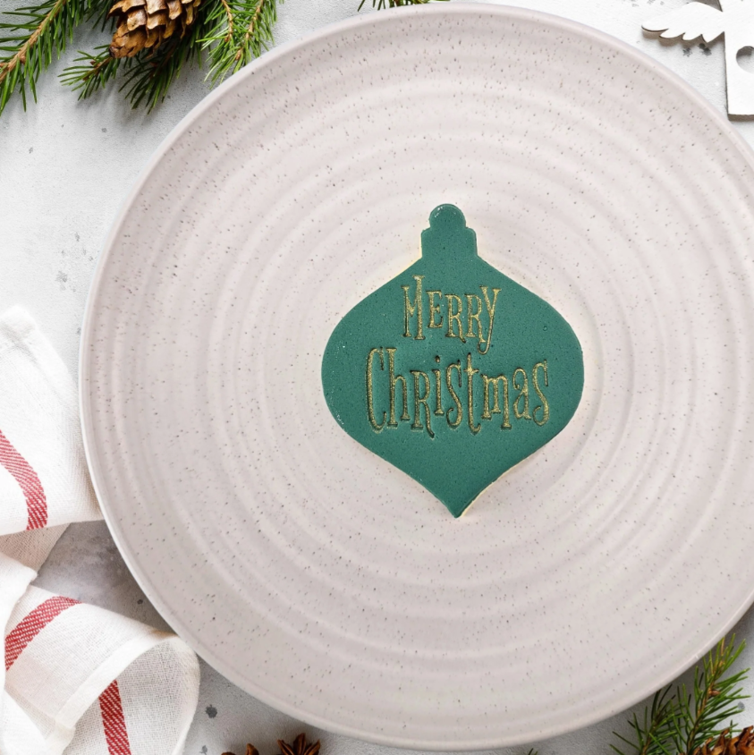 Custom Cookie Cutters - Merry Christmas v2 Embosser