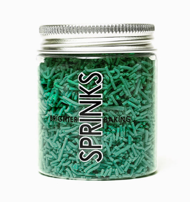 Jimmies Green 1mm Sprinkles - Sprinks 60g