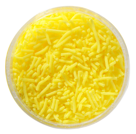 Jimmies Yellow 1mm Sprinkles - Sprinks 60g