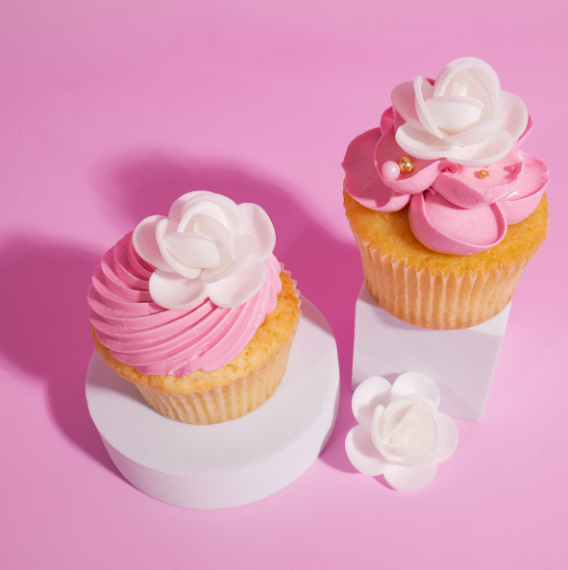 White Wafer Rosettes 6 Pack - Sprinks