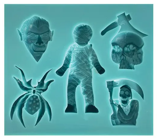 Halloween Scaries Silicone Mould