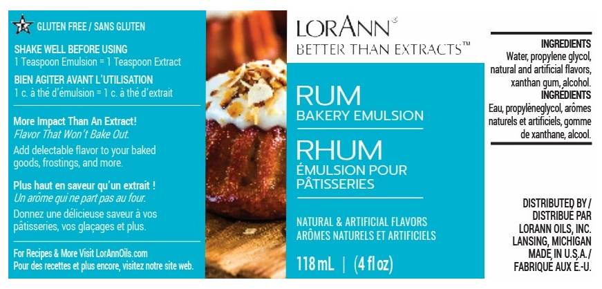 LorAnn Baking Emulsion 4oz - Rum