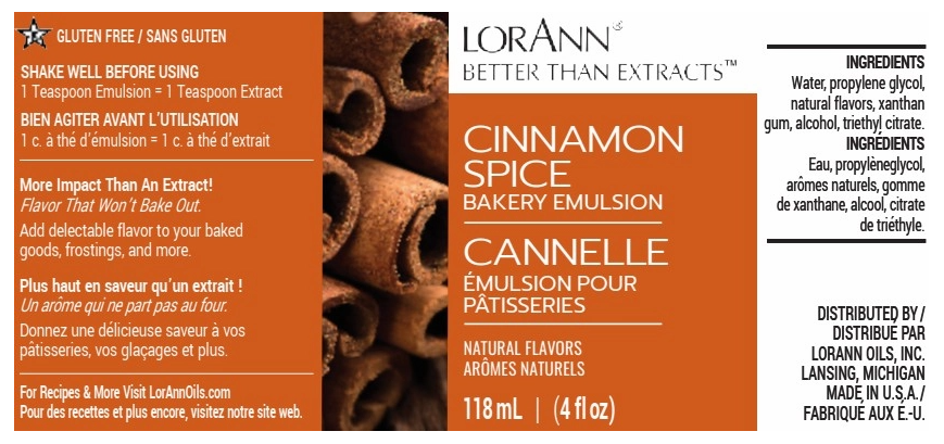 LorAnn Baking Emulsion 4oz - Cinnamon Spice