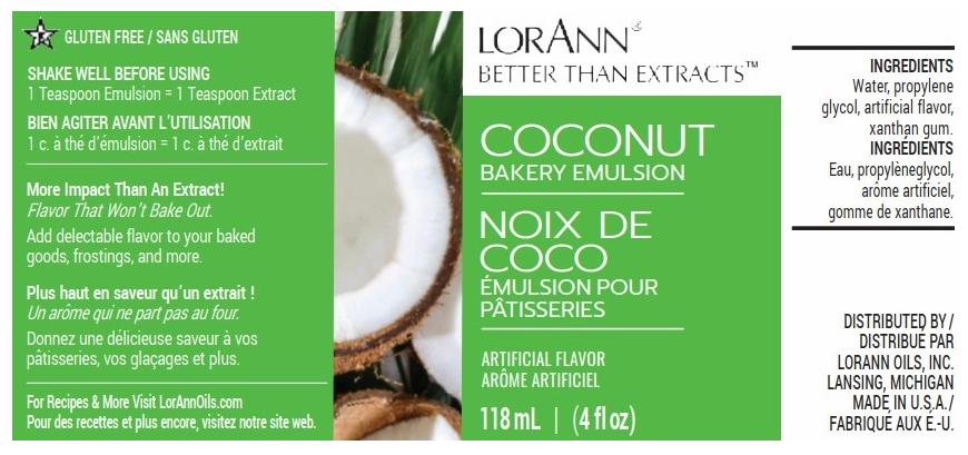 LorAnn Baking Emulsion 4oz - Coconut