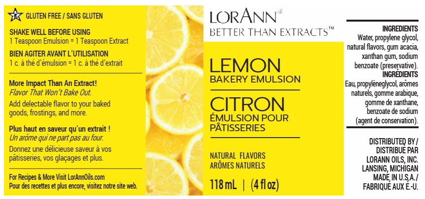 LorAnn Baking Emulsion 4oz - Lemon