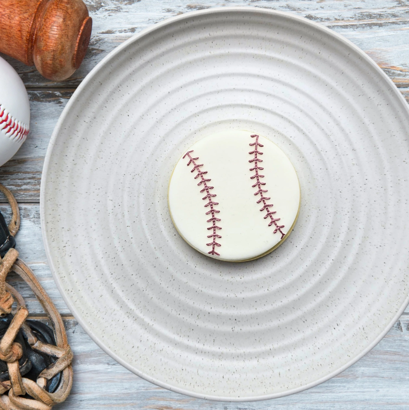 Custom Cookie Cutters - Baseball Debosser Stamp 70mm