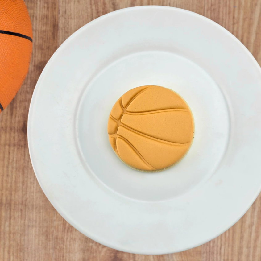 Custom Cookie Cutters - Basketball 70mm Embosser