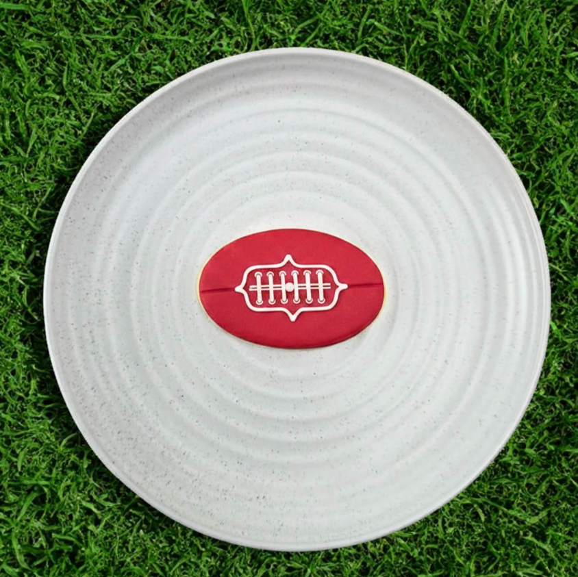Custom Cookie Cutters - AFL Football Laces 3D Embosser & Cutter
