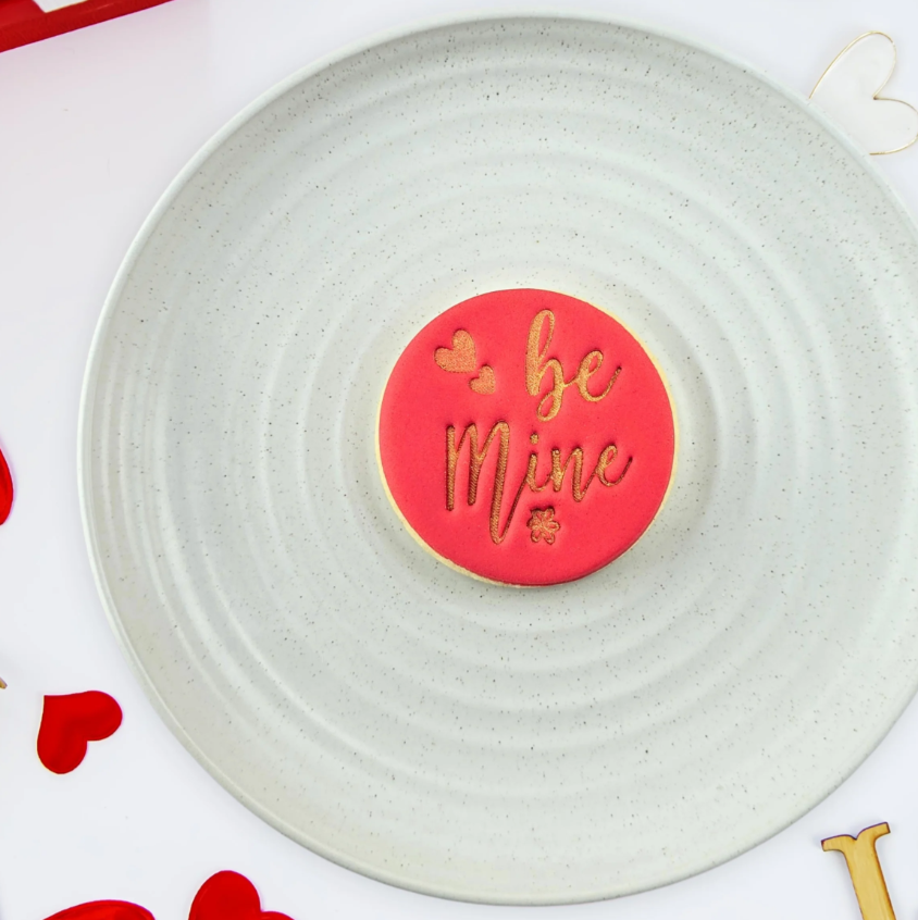 Custom Cookie Cutters - Be Mine Embosser 60mm