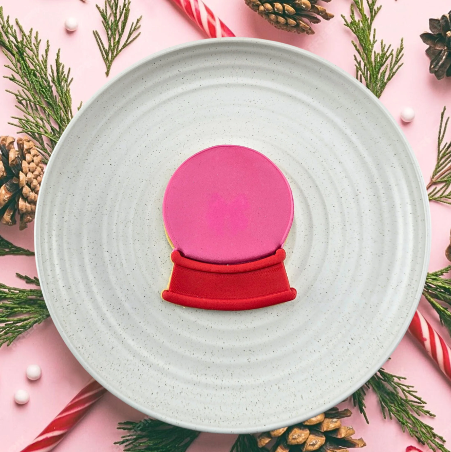 Custom Cookie Cutters - Blank Snow Globe Cutter and Debosser Set