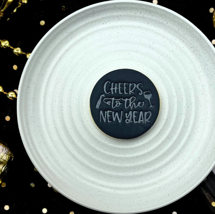Custom Cookie Cutters - Cheers to the New Year