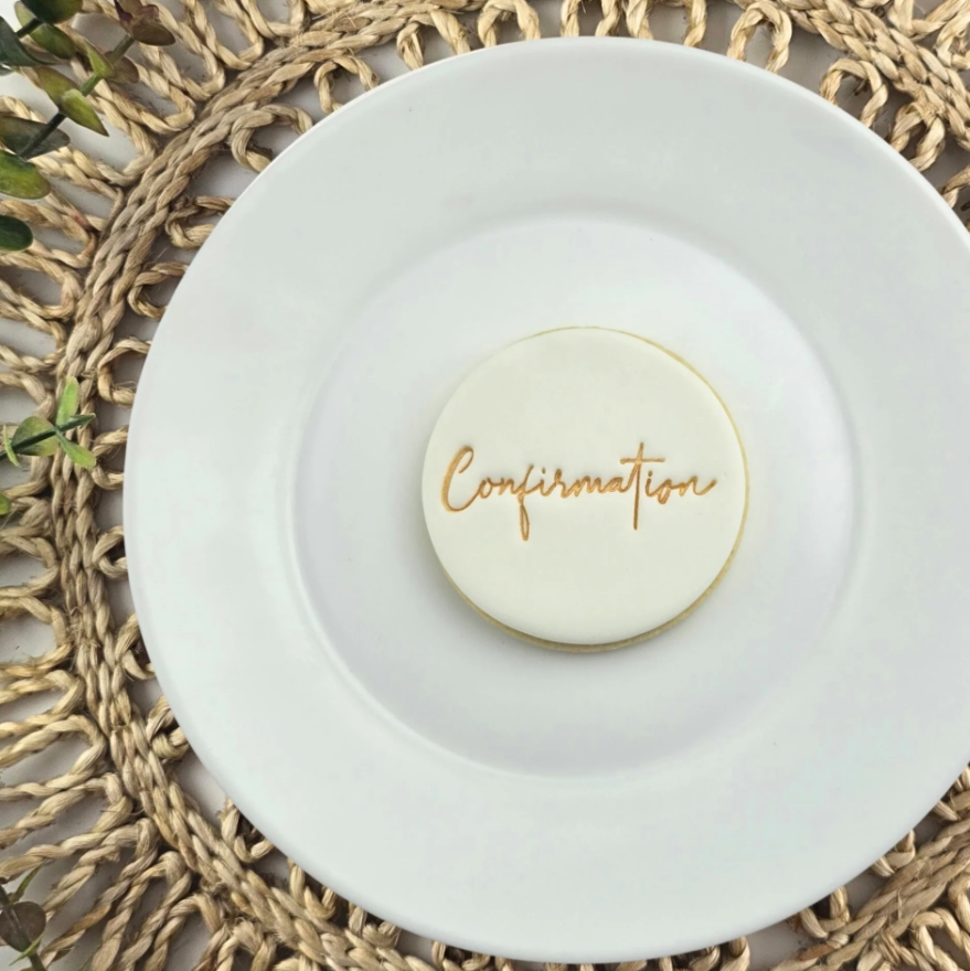 Custom Cookie Cutters - Confirmation Embosser