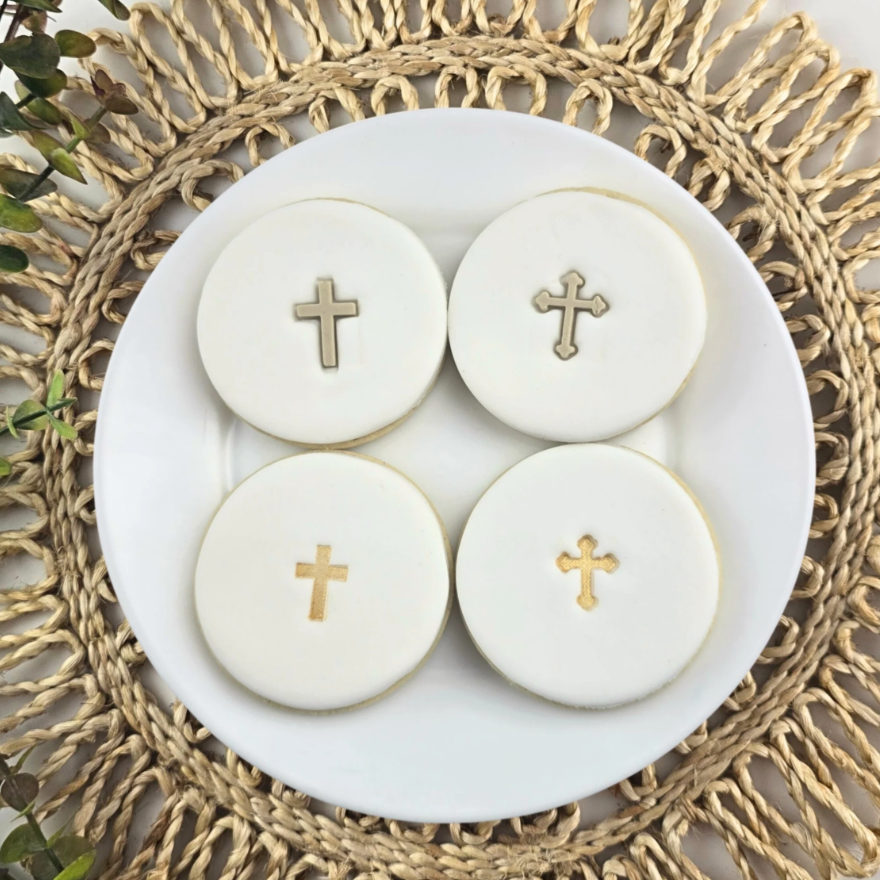 Custom Cookie Cutters - Crosses Embosser Set