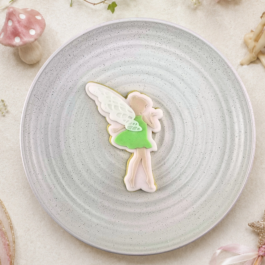 Custom Cookie Cutters -  Fairy Cutter & Debosser Set