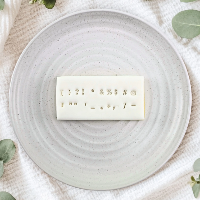 Custom Cookie Cutters - 20 Piece Symbol Stamp Set